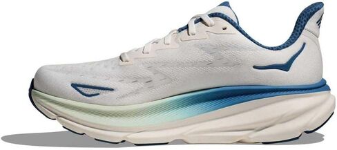 Hoka Men's Clifton 9 Sneaker, Frost/Gold, 12 in Saudi Arabia