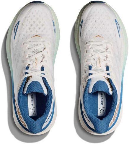 Hoka Men's Clifton 9 Sneaker, Frost/Gold, 12 in Saudi Arabia
