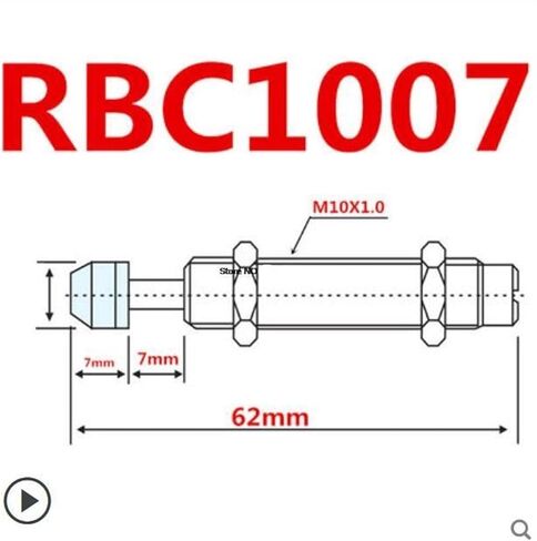 RB/RBC Pneumatic Oil Pressure Shock Absorber RB0604 RB0806 RB1006 RB1007 RB1411 RB1412 RB2015 RB2725 ADC2023 ADC2035 1Pcs(Blue) in Saudi Arabia