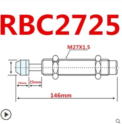RB/RBC Pneumatic Oil Pressure Shock Absorber RB0604 RB0806 RB1006 RB1007 RB1411 RB1412 RB2015 RB2725 ADC2023 ADC2035 1Pcs(Blue) in Saudi Arabia