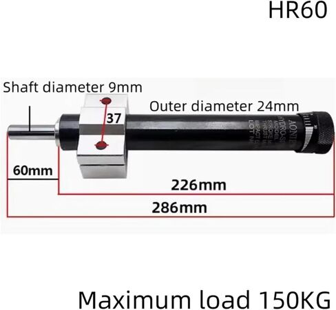 HR15 HR30 HR60 HR80 HR100 Damper Pneumatic Pressure Shock Absorber Adjustable Oil Pressure Buffer 1Pcs(HR15 150KG) in Kuwait