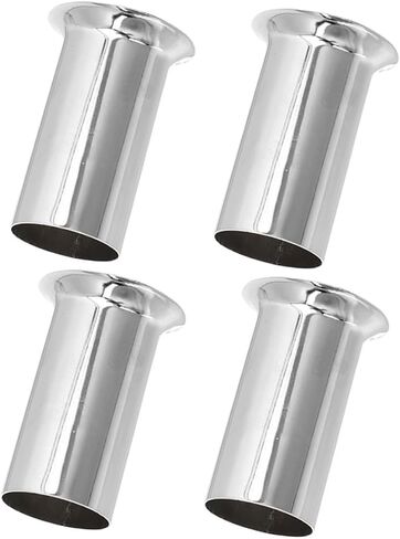 PRETYZOOM 4PCS Iron Metal Candle Sleeve Covers for Chandelier Light Fixtures Decorative Candelabra Base Socket Covers Compatible Bulbs in Saudi Arabia