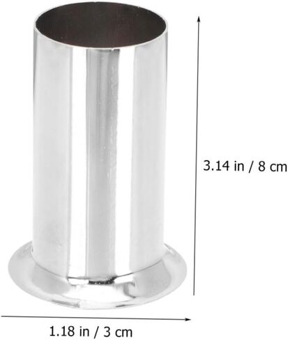 PRETYZOOM 4PCS Iron Metal Candle Sleeve Covers for Chandelier Light Fixtures Decorative Candelabra Base Socket Covers Compatible Bulbs in Saudi Arabia