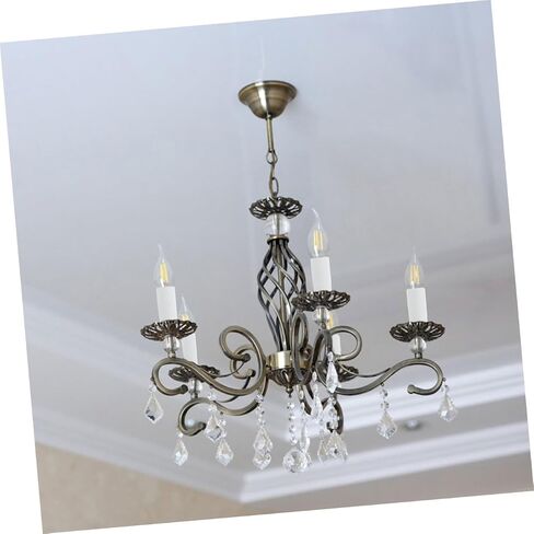 PRETYZOOM 4PCS Iron Metal Candle Sleeve Covers for Chandelier Light Fixtures Decorative Candelabra Base Socket Covers Compatible Bulbs in Saudi Arabia