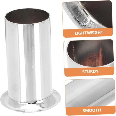 PRETYZOOM 4PCS Iron Metal Candle Sleeve Covers for Chandelier Light Fixtures Decorative Candelabra Base Socket Covers Compatible Bulbs in Saudi Arabia