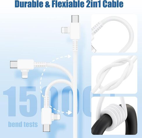 كابل شاحن سريع 10 أقدام iPhone 14 13 12 11، [معتمد من Apple] كابل USB C طويل إلى Lightning بطول 10 أقدام، سلك شحن Apple من النوع C بطول 10 أقدام لهاتف iPhone 14 Pro Max/13 Pro/12/12 Mini/11/XS/XR/ 8 بلس/7/6/5 in Kuwait