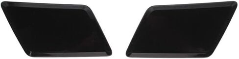 51117303796 51117303795 Front Bumper Headlight Washer Spray Nozzle Jet Cover Cap for BMW X1 E84 2012 2013 2014 2015 51117347666(Black-Set) in Saudi Arabia