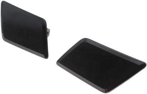 51117303796 51117303795 Front Bumper Headlight Washer Spray Nozzle Jet Cover Cap for BMW X1 E84 2012 2013 2014 2015 51117347666(Black-Set) in Saudi Arabia