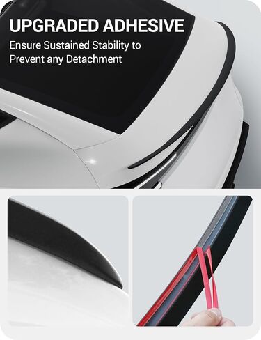 BASENOR 2024 Spoiler for Tesla Model 3 Performance Trunk Wing ABS Matte Carbon Fiber in Saudi Arabia