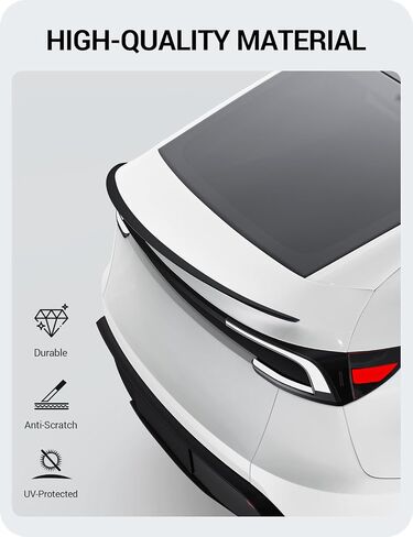 BASENOR 2024 Spoiler for Tesla Model 3 Performance Trunk Wing ABS Matte Carbon Fiber in Saudi Arabia