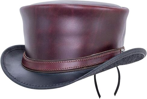 American Hat Makers Hampton Leather Top Hat for Men & Women — Shapeable Wide Brim Hat in Saudi Arabia