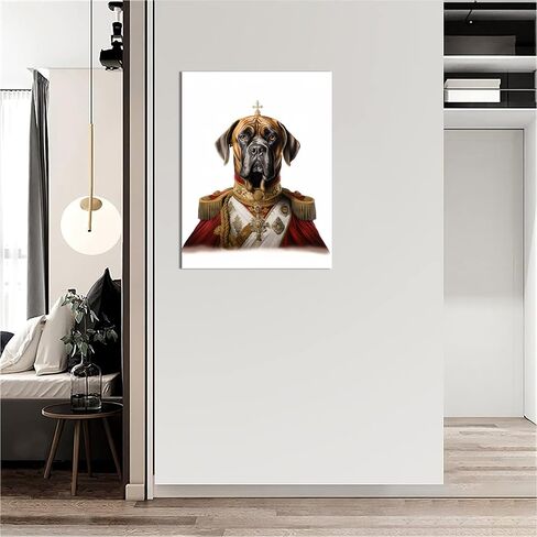 LOVELYPOD Customized Pet Portrait Canvas of Dog and Cat Renaissance Style, Wall Art Print for Home Decor, Living Room, Bedroom, Home Office in Kuwait