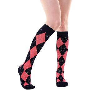 Violet Mist Women Knee High Socks Girl Cool Cute Patterned Long Tube Socks Novelty Fun Long Cotton Casual Sock Stockings in Kuwait