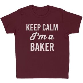 Keep Calm I'm a Baker Kids T-Shirt Youth in Saudi Arabia
