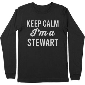 Keep Calm I'm a Stewart Kids Long Sleeve T-Shirt Youth in Saudi Arabia
