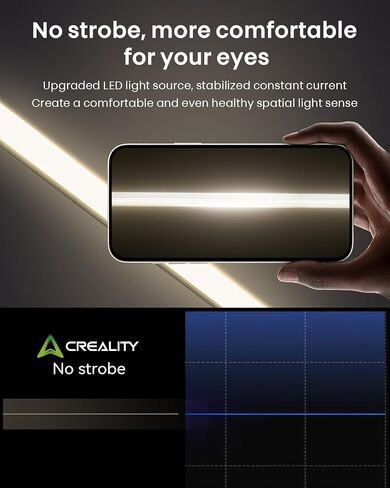 Creality Official Ender 3 S1/S1 Pro LED Light Kit, 24V 5W No Strobe Soft Light Energy and Power Saving 3D Printer Light Bar Kit Comfortable for Your Eyes Easy Installation in Saudi Arabia