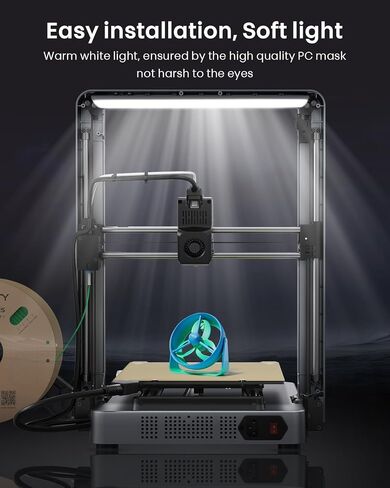 Creality Official Ender 3 S1/S1 Pro LED Light Kit, 24V 5W No Strobe Soft Light Energy and Power Saving 3D Printer Light Bar Kit Comfortable for Your Eyes Easy Installation in Saudi Arabia