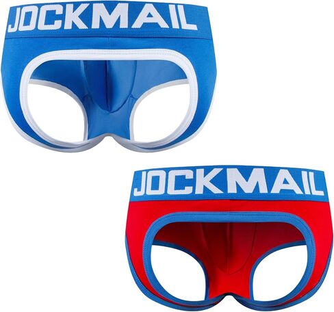 ملخصات داخلية Jockmail 2 Pack Mens Mens STRAP STRAP SEXIS SEXY OPEN Back Back Lead of Gym ، Firms ، Date Lights in Kuwait