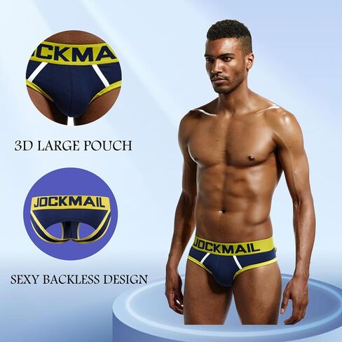ملخصات داخلية Jockmail 2 Pack Mens Mens STRAP STRAP SEXIS SEXY OPEN Back Back Lead of Gym ، Firms ، Date Lights in Kuwait