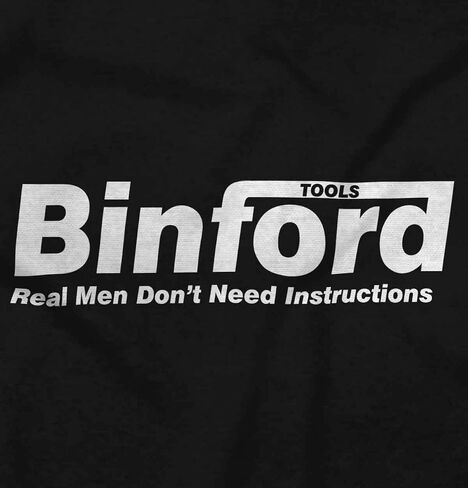 Brisco Brands Binford Tools Real Men لا يوجد تعليمات من النوع الثقيل للرجال أو النساء in Saudi Arabia