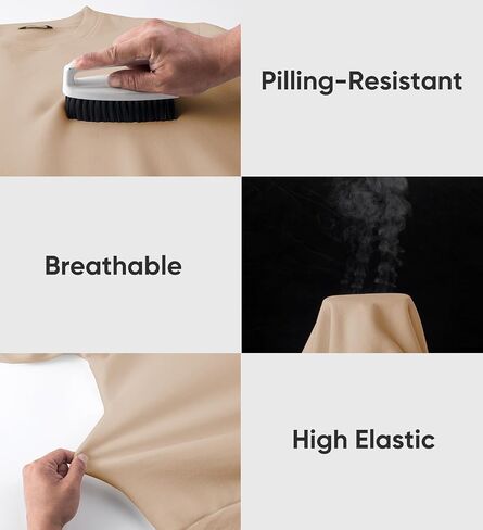 JMIERR Men's Fleece Crewneck Sweatshirt Casual Long Sleeves Cotton Warm Basic Pullover Fashion Shirts in Kuwait