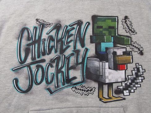 Minecraft Chicken Jockey Men Heather Sweatshirt in Saudi Arabia