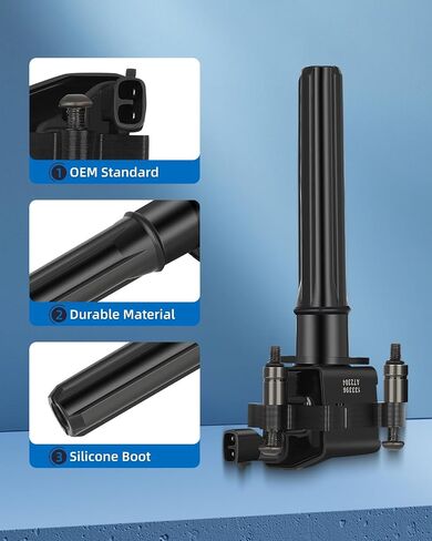 ECCPP UF601 8 ملفات تشغيل محرك السيارات مع 16 شمعات إشعال إيريديوم لدودج داكوتا دورانجو لرام C1649 UF601 52-2061 in Saudi Arabia