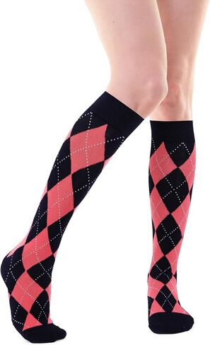 Violet Mist Women Knee High Socks Girl Cool Cute Patterned Long Tube Socks Novelty Fun Long Cotton Casual Sock Stockings in Saudi Arabia