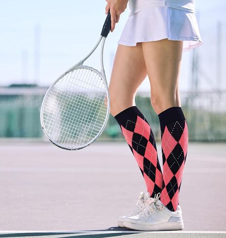 Violet Mist Women Knee High Socks Girl Cool Cute Patterned Long Tube Socks Novelty Fun Long Cotton Casual Sock Stockings in Saudi Arabia