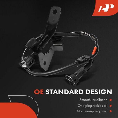 A-Premium 2PCS مستشعر سرعة عجلة ABS الخلفي متوافق مع KIA ، Hyundai Models-Sorento 2014-2015 ، Santa Fe 2013-2016 ، Santa Fe Sport 2013-2016 ، FWD فقط in Saudi Arabia