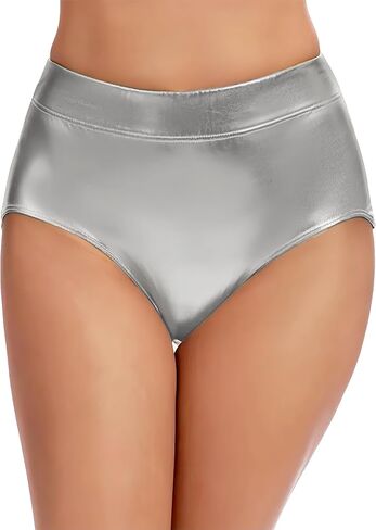 Wildarms Women’s Metallic Booty Shorts Shiny Rave Bottoms High Waisted Festival Dance Mardi Gras Shorts Hot Pants in Saudi Arabia