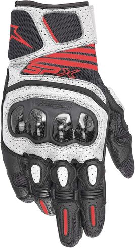 قفازات Alpinestars SPX AC V2 ، 2XL ، الفلورسنت الأسود/الأبيض/الأحمر in Saudi Arabia