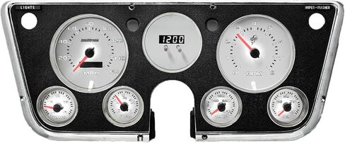 IntelliTronix 1967-1972 Chevy C10 Pickup Truck Gauge Gauge Panel Dash Cluster (White) WL6003 White in Kuwait