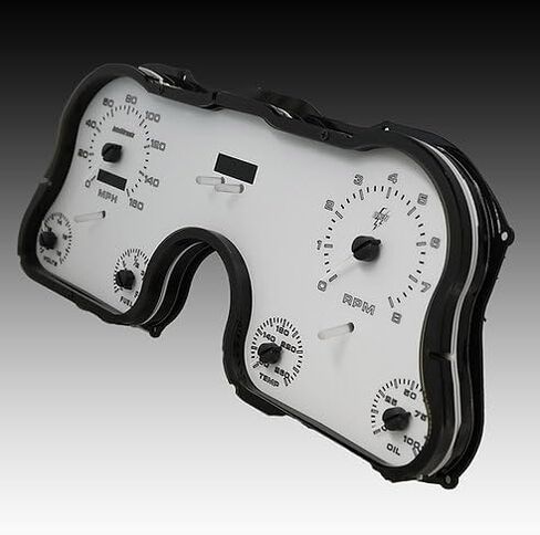 IntelliTronix 1967-1972 Chevy C10 Pickup Truck Gauge Gauge Panel Dash Cluster (White) WL6003 White in Kuwait