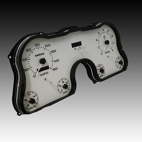 IntelliTronix 1967-1972 Chevy C10 Pickup Truck Gauge Gauge Panel Dash Cluster (White) WL6003 White in Kuwait
