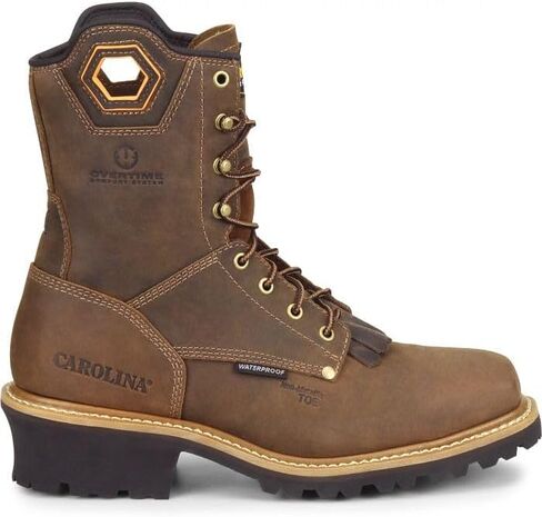 Carolina Coppice Composite Square Toe Waterproof Logger Boots for Men - Comfort Footbed, Oil- & Slip-Resistant Rubber Outsole, EH-Rated in Kuwait