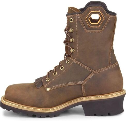 Carolina Coppice Composite Square Toe Waterproof Logger Boots for Men - Comfort Footbed, Oil- & Slip-Resistant Rubber Outsole, EH-Rated in Kuwait