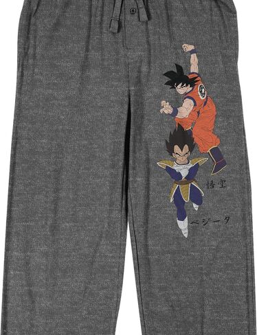 Dragon Ball Z Goku & Vegeta البالغ الرمادي Heather Heather Quick Turn Sleep Pajama Pants in Kuwait