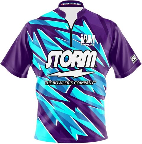 Logo Infusion Dye-Sublimated Bowling Jersey (Sash Collar) - I AM Bowling Fun Design 2003-ST - Storm in Saudi Arabia