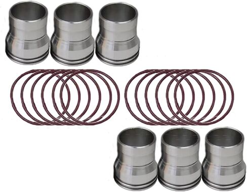 6Pcs Injector Sleeve with O-Ring 227-2911 2272911 CA2272911 Fikowjs Compatible for CAT 3126 3126E 3126B C15 C7 Excavator 322C 325C 325CL Engine 953C 963C Track Type Loader in Saudi Arabia