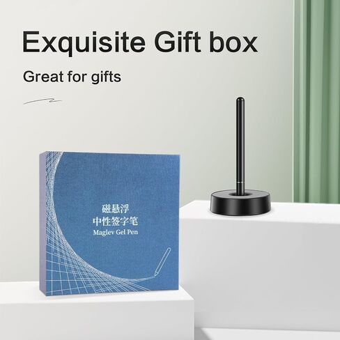 Magnetic Levitating Pen, Magnetic Floating Pen,Hover,Swing Freely Tech Toys,Gift for Men&Women, Friend,Boyfriend,Boss,Leader,Unique Gift for Home/Office/Desk Decor (Black) in Saudi Arabia
