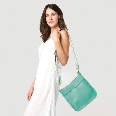 Posie Crossbody Bags for Women Trendy Vegan Leather Hobo Purses Shoulder Handbags with Wide Adjustable Guitar Strap in Saudi Arabia