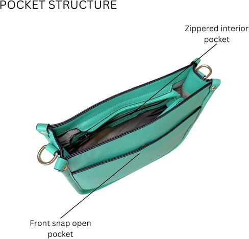 Posie Crossbody Bags for Women Trendy Vegan Leather Hobo Purses Shoulder Handbags with Wide Adjustable Guitar Strap in Saudi Arabia