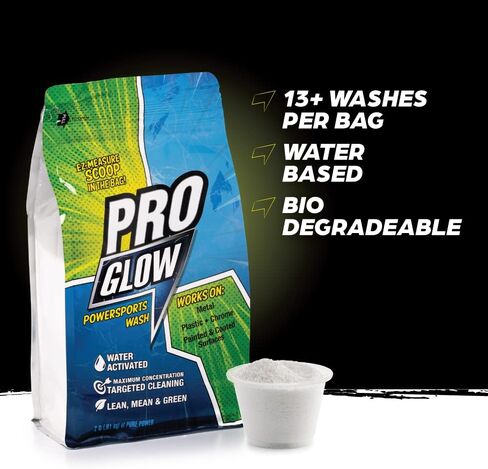 Proglow PowerSports على الطرق الوعرة الرغوية غسيل الصابون | تنظيف سريع للدراجة المحرك الدراجة UTV TRACK | مدفع الرغوة ، مدفع رغوة ، صابون البخاخ | 3oz إلى 1gal ماء المنشط | منظف السيارات in Saudi Arabia