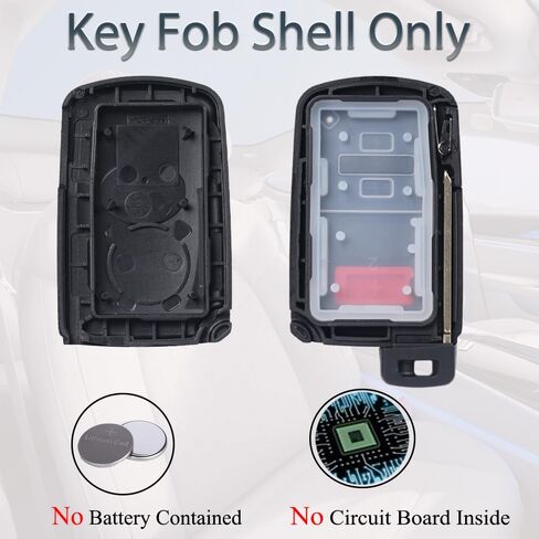 بديل Smart Key FOB Shell Case يناسب Toyota Tacoma Tundra Rav4 Prius 4runner Highlander Land Cruiser Sequoia 2012-2023 دخول بدون مفتاح التحكم عن بُعد 3 زر. in Saudi Arabia