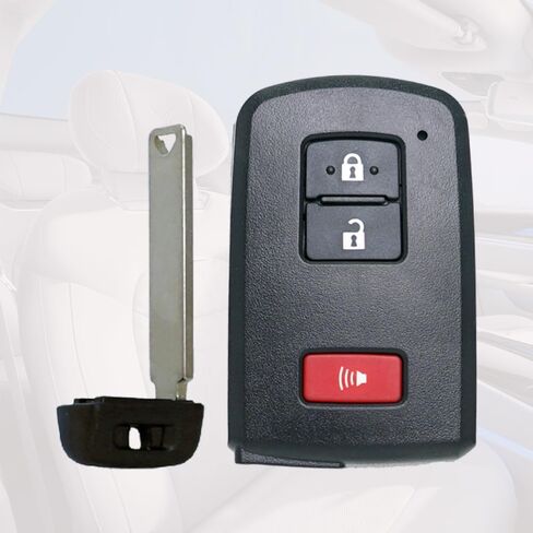 بديل Smart Key FOB Shell Case يناسب Toyota Tacoma Tundra Rav4 Prius 4runner Highlander Land Cruiser Sequoia 2012-2023 دخول بدون مفتاح التحكم عن بُعد 3 زر. in Saudi Arabia