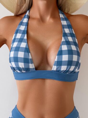 B2Prity Women Halter Bikini مجموعات Sexy Deep V الرقبة قطعتين من السباحة المسببة in Saudi Arabia