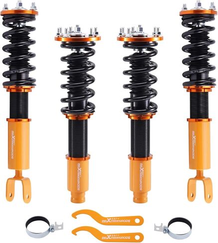MaxPeedingrods Coilovers لـ Honda Accord LX ، SE ، LX-P 2008-2015 ، لـ Acura TSX 2008-2015 ، طقم تعليق Coilovers القابل للتعديل ، وامتصاص الصدمات المسبق ، و Gold Kit Mit in Saudi Arabia