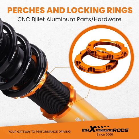 MaxPeedingrods Coilovers لـ Honda Accord LX ، SE ، LX-P 2008-2015 ، لـ Acura TSX 2008-2015 ، طقم تعليق Coilovers القابل للتعديل ، وامتصاص الصدمات المسبق ، و Gold Kit Mit in Saudi Arabia