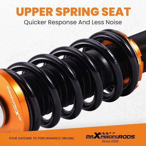 MaxPeedingrods Coilovers لـ Honda Accord LX ، SE ، LX-P 2008-2015 ، لـ Acura TSX 2008-2015 ، طقم تعليق Coilovers القابل للتعديل ، وامتصاص الصدمات المسبق ، و Gold Kit Mit in Saudi Arabia